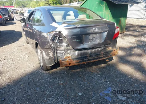 2012 Honda Civic Lx from USA, damaged, VIN 19XFB2F51CE384868